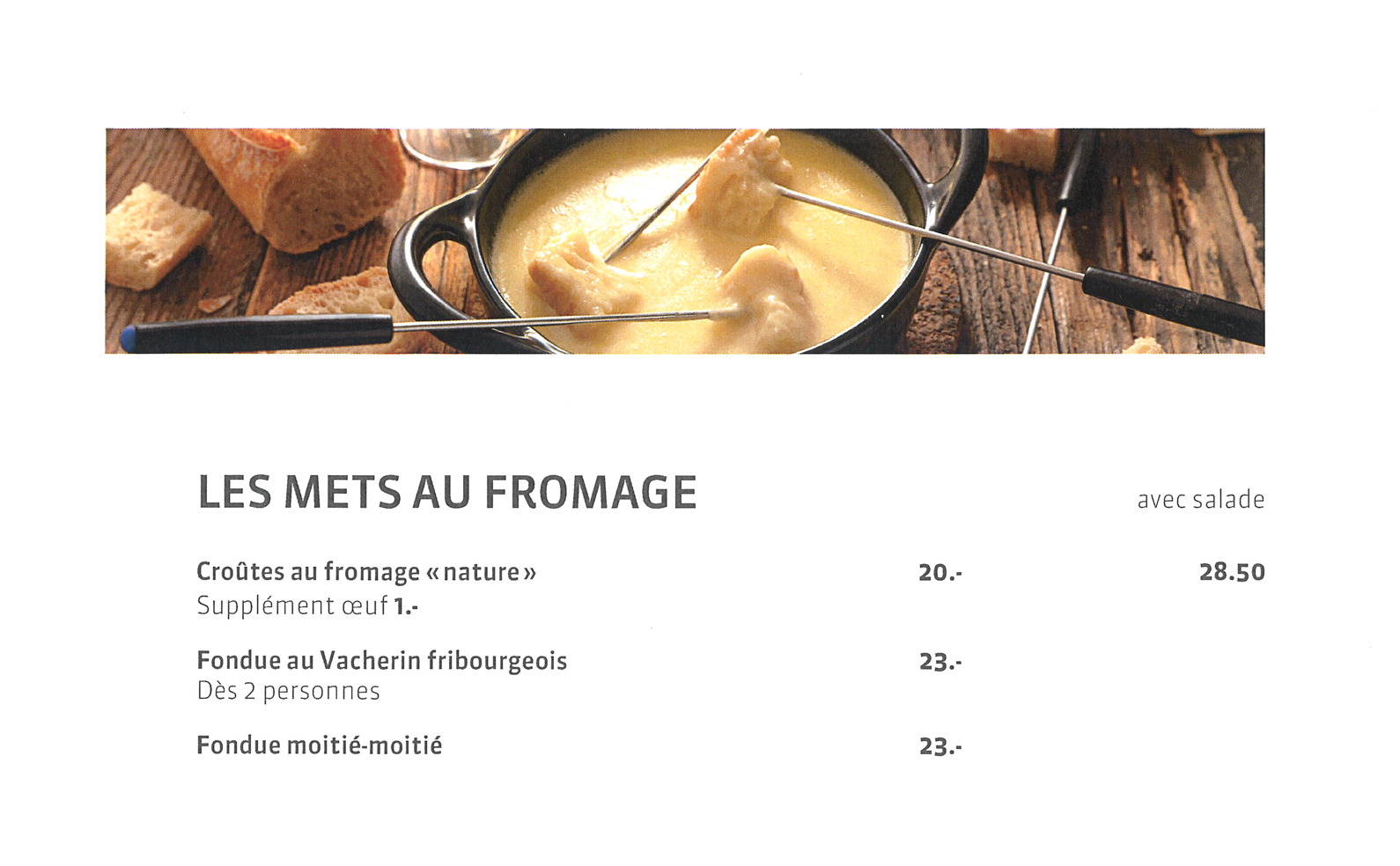 Mets au fromage